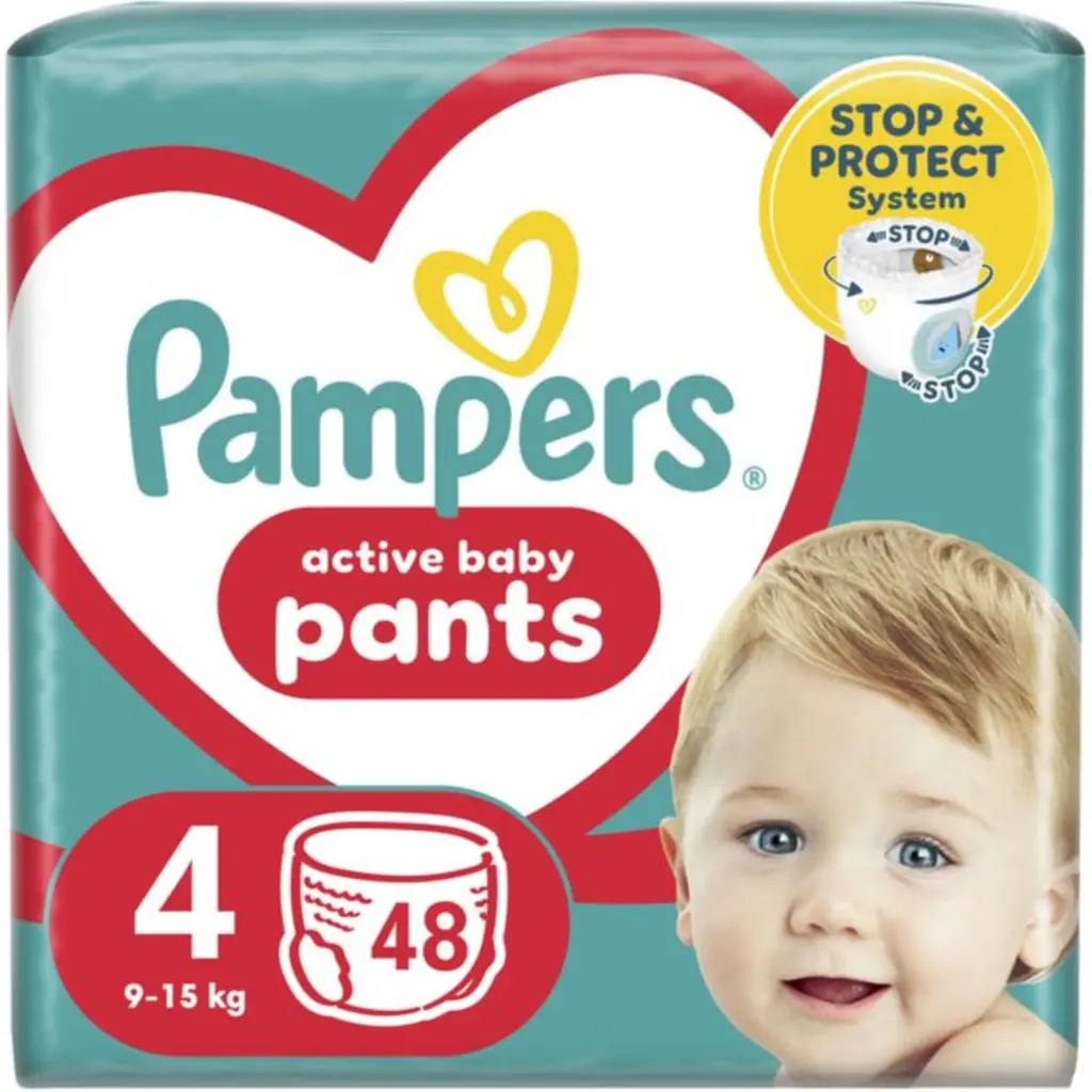 Набор подгузников-трусиков Pampers Active Baby Pants 4 (9-15 кг) 144 шт., 3 уп. х 48 шт. - фото 2