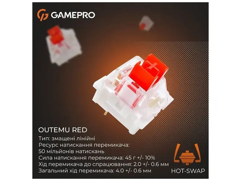 Клавіатура GamePro Genesis Metallic (MK144G) - фото 8