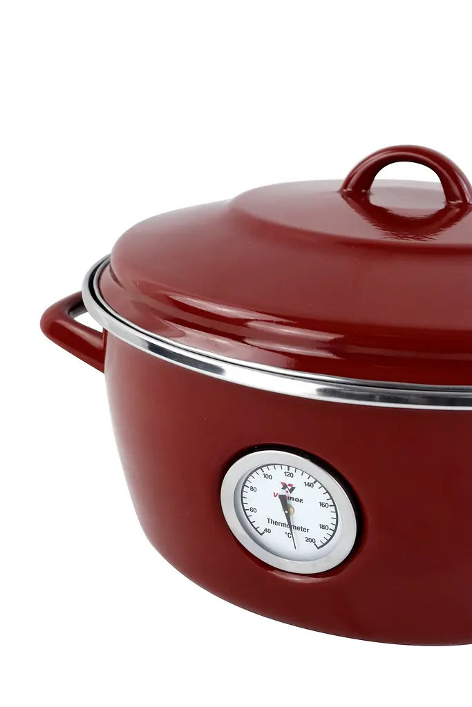 Каструля-жаровня Dutch Oven 26 см 5 л червона VITRINOR - фото 3