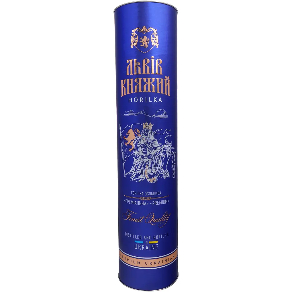 Горілка Львів Княжий Premium 40% 1 л тубус - фото 9