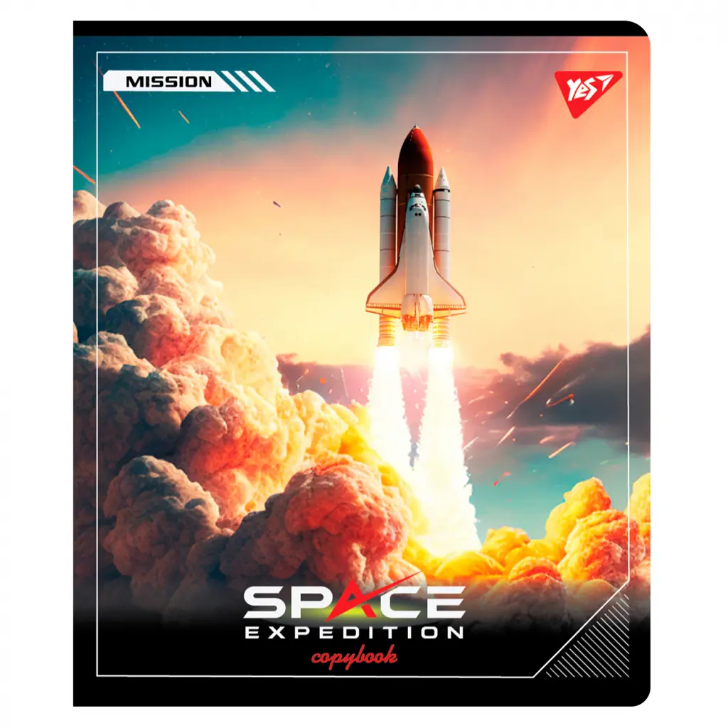 Зошит Yes Space expedition А5 12 аркушів клітинка (767497), в асортименті - фото 3