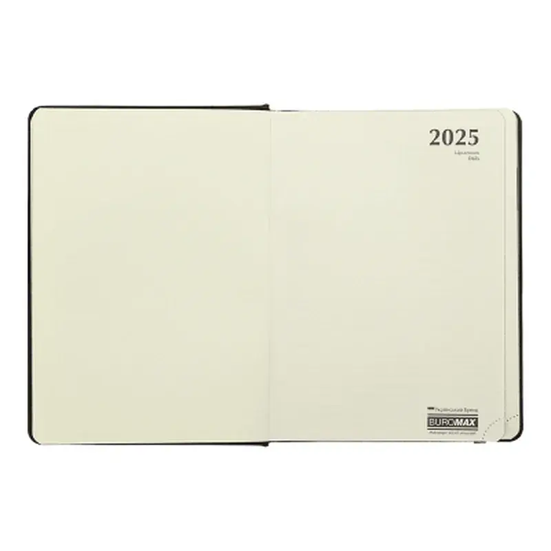 Тижневик Buromax датований 2025 VELOUR, А5 чорний (BM.2134-01) - фото 2
