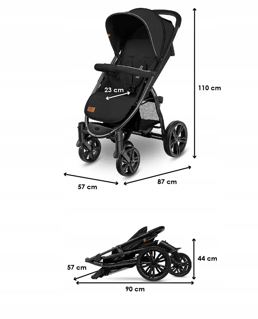 Прогулянкова коляска Lionelo Annet Plus Black Carbon - фото 9