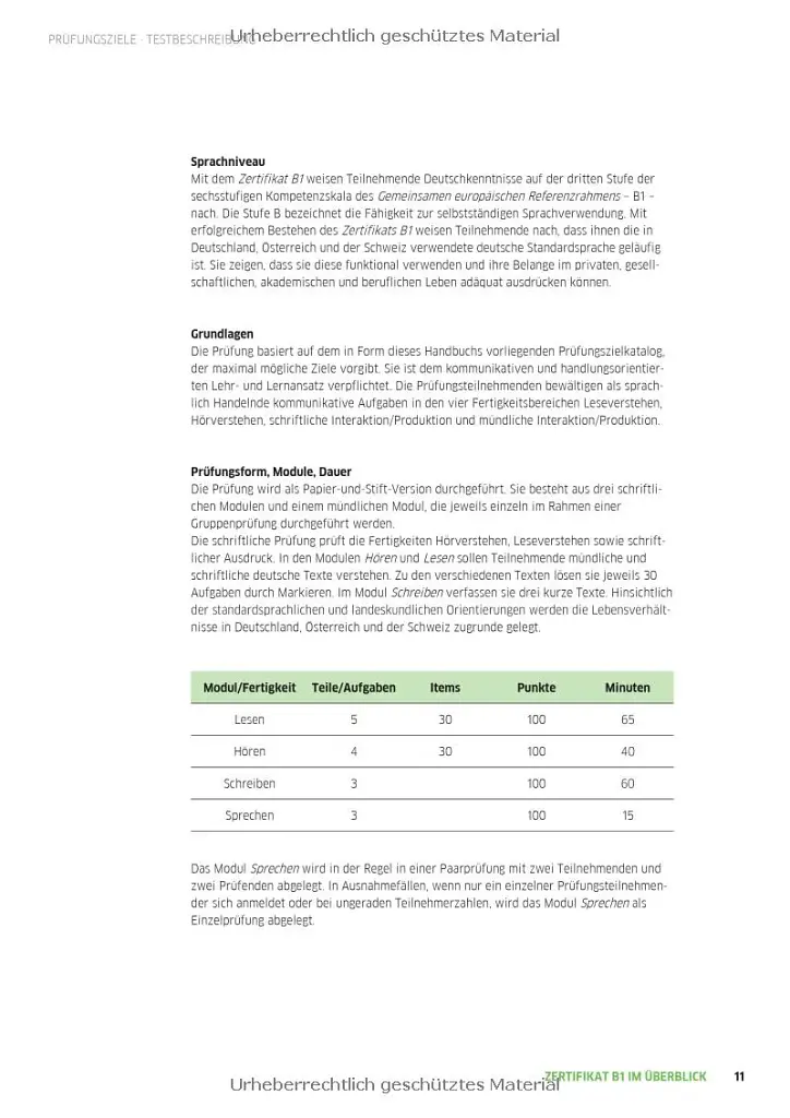 Zertifikat B1 - Prufungsziele, Testbeschreibung: Deutschprüfung für Jugendliche und Erwachsene. Deutsch als Fremdsprache - фото 4
