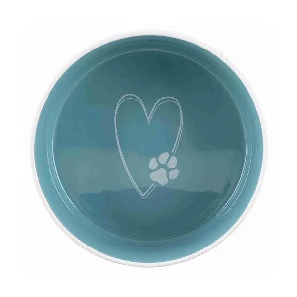 Миска для собак Trixie Pet's Home керамічна біло-синій Ø12 см 300 мл TX-25050 - фото 3