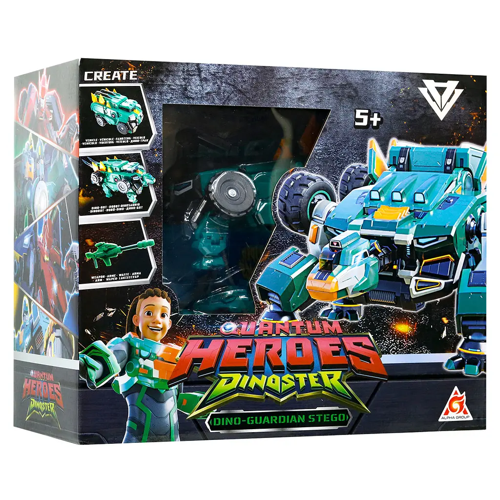Динозавр-трансформер Dinoster - Мега Дино-Гардиан Стего  - фото 4
