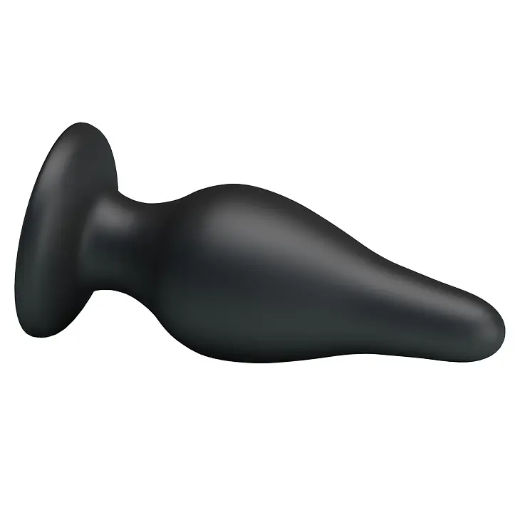 Анальная пробка - Pretty Love Sturdy Silicone Anal Plug Black - фото 5