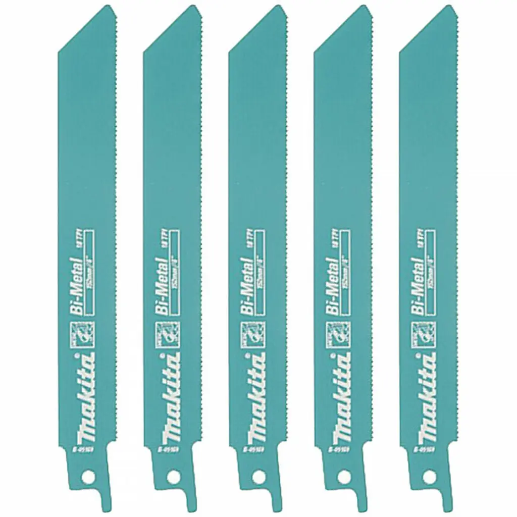Набір полотен BiM по металу 152 мм для шабельної пили Makita B-05169 (5 шт)
