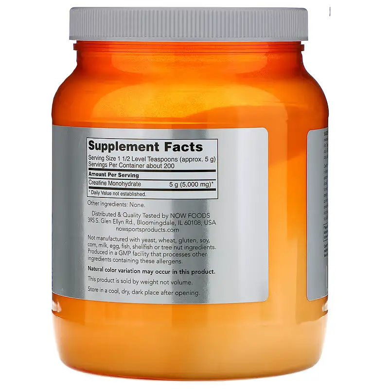 Креатин Now Foods Моногідрат Creatine Powder Pure - 1000г - фото 2