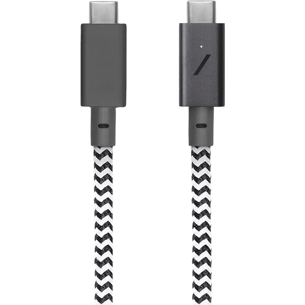 Кабель USB-C to USB-C Native Union Belt Cable Pro 240W Zebra 2.4 м (BELT-PRO2-ZEB-NP) - фото 2