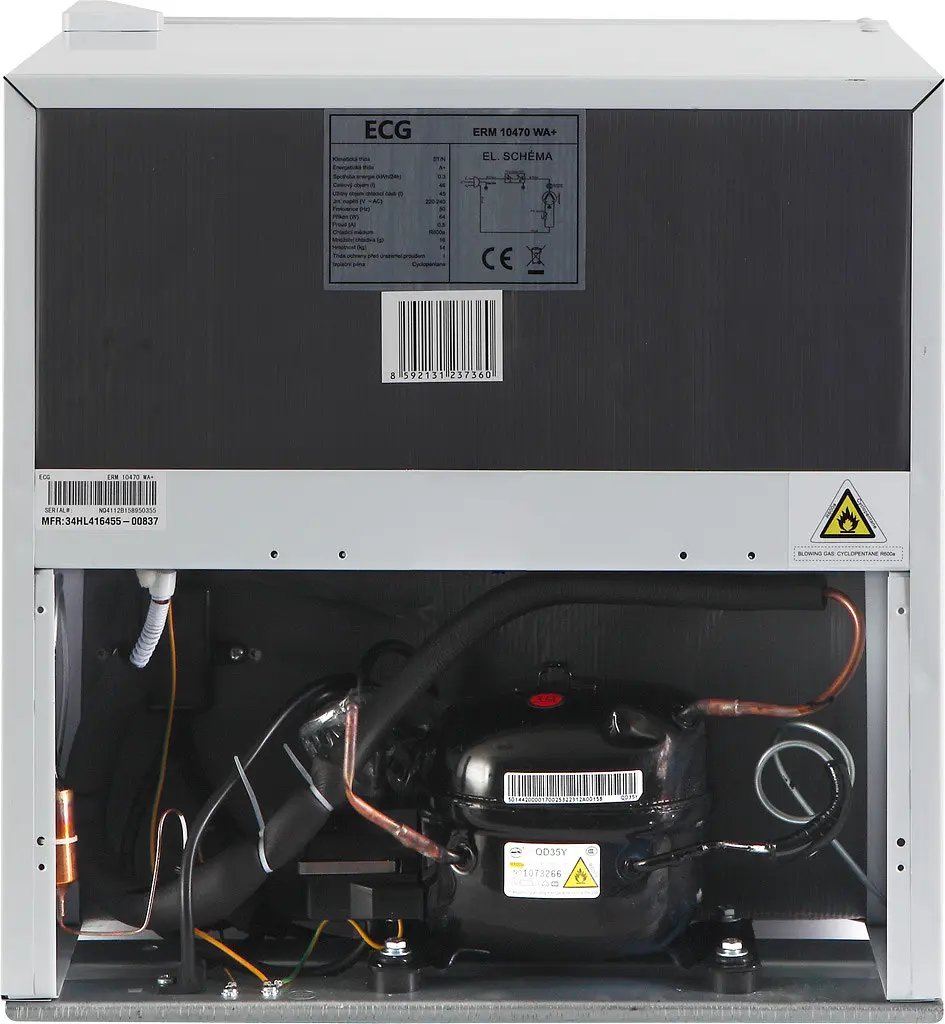 Холодильник міні-бар ECG ERM 10470 WA - фото 5