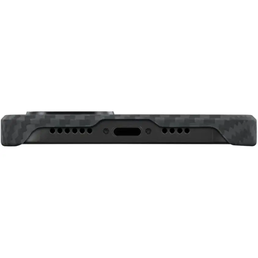 Чохол-накладка Pitaka MagEZ Case 3 Twill 1500D Black/Grey для iPhone 14 (KI1401) - фото 5