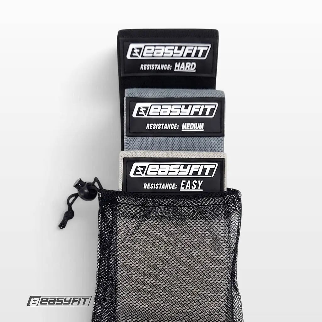 Набір тканинних гумок для фітнесу EasyFit 3 шт - фото 4
