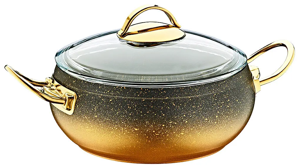 Каструля O.M.S. Collection 3141-28 см 6,6 л Gold