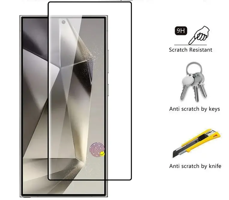 Захисне скло DK для Samsung Galaxy S24 Ultra S928 3D Full Glue 017730 black - фото 2