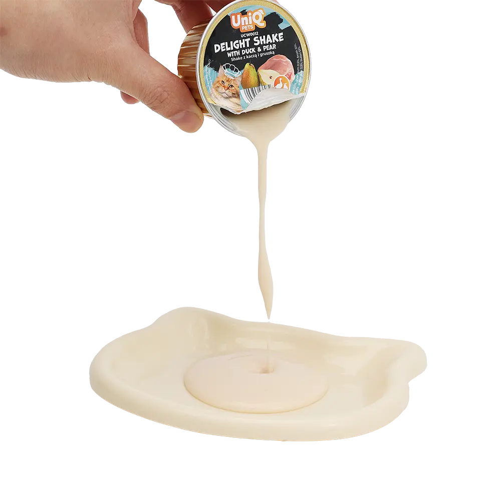 Кремовий вологий корм для кішок UNIQ PETS CAT WET FOOD DELIGHT SHAKE з качкою та грушею, 60 г - фото 8