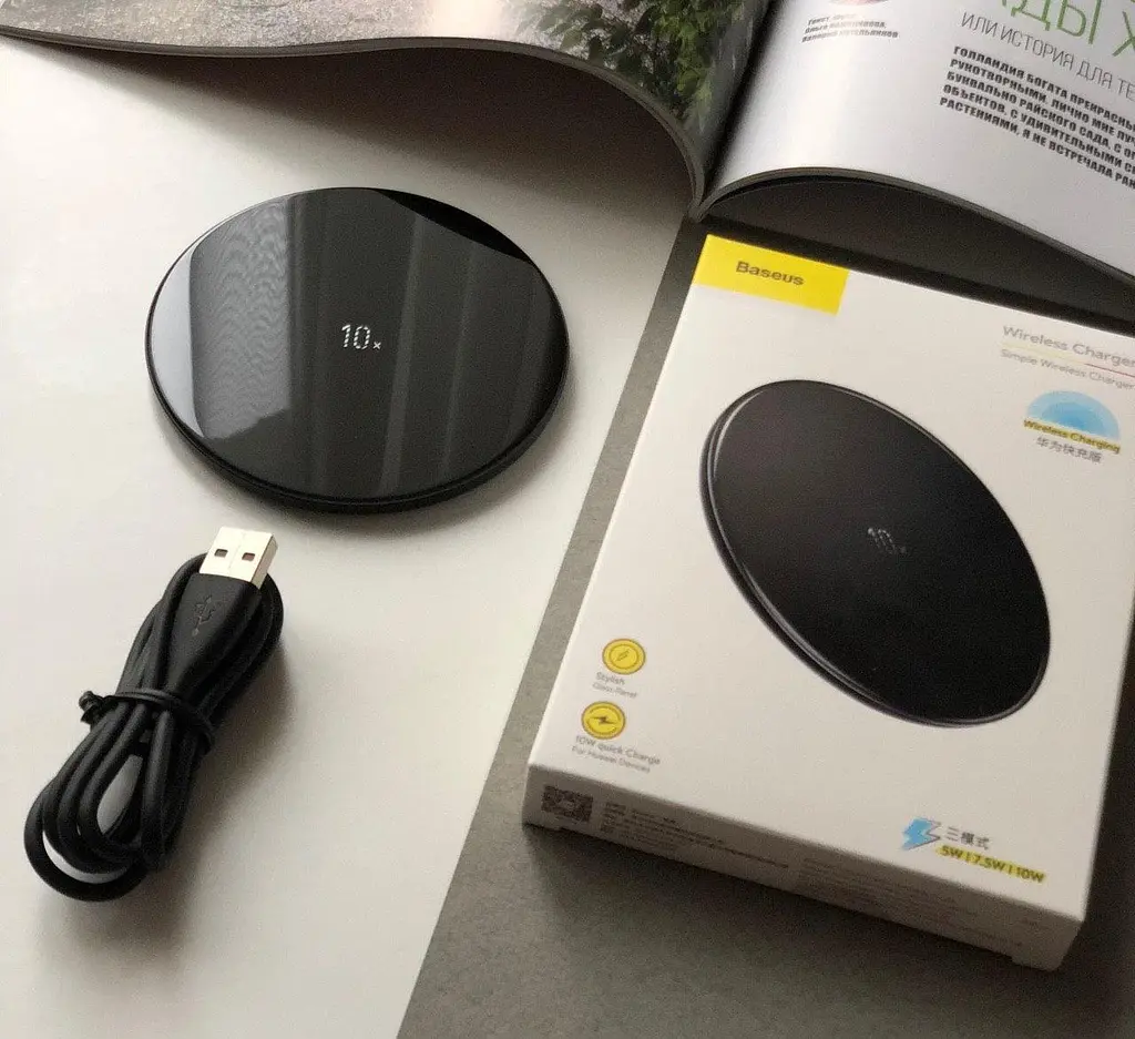 Беспроводное зарядное устройство для Baseus Simple Wireless Charger (CCALL-СJK01) - фото 2