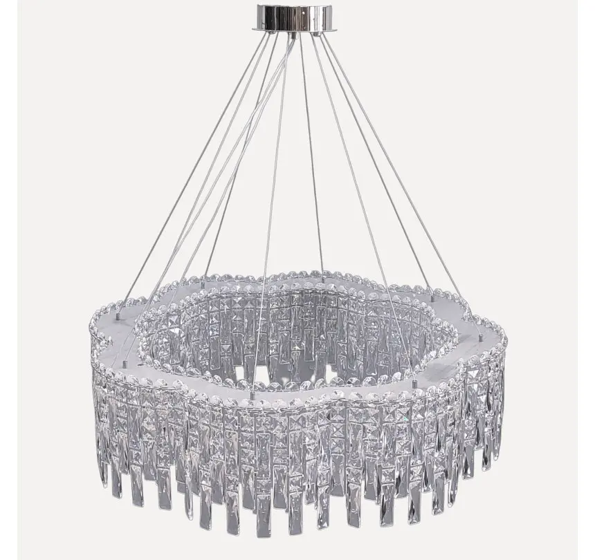 Підвісна світлодіодна кришталева люстра Artlight 8635/800CH, хром, 123 Вт, від 20-30 м² - фото 3