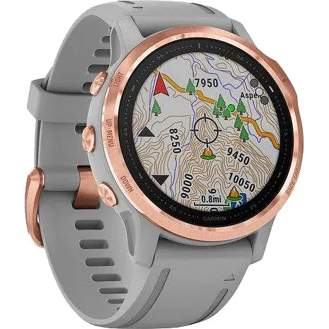 Спортивний годинник Garmin Fenix 6S Rose Gold-tone with Powder Gray Band (010-02159-21/20) - фото 3