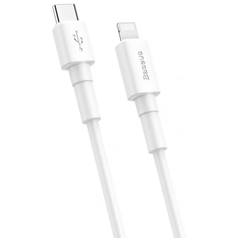 Кабель Baseus Mini Cable Type-C to Lightning 18W 1m CATLSW-02 White - фото 6