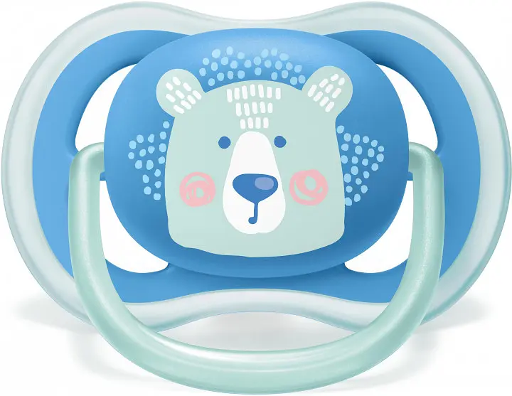 Пустышка Philips Avent Ultra Air для мальчиков с декором, 6-18 месяцев, 2 шт. (SCF085/03) - фото 3