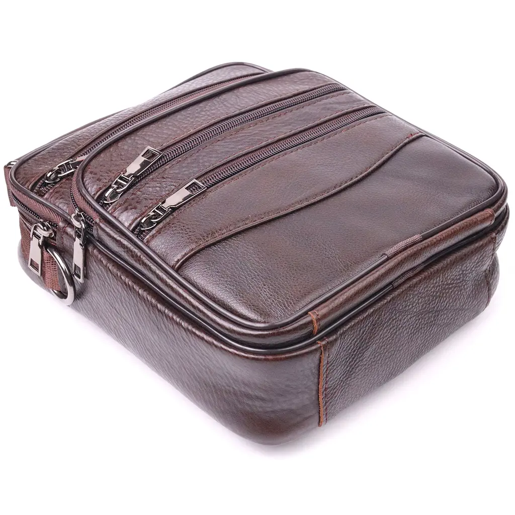 Кожаная сумка мужская Vintage 20х23х7 см sum0022395 - фото 3
