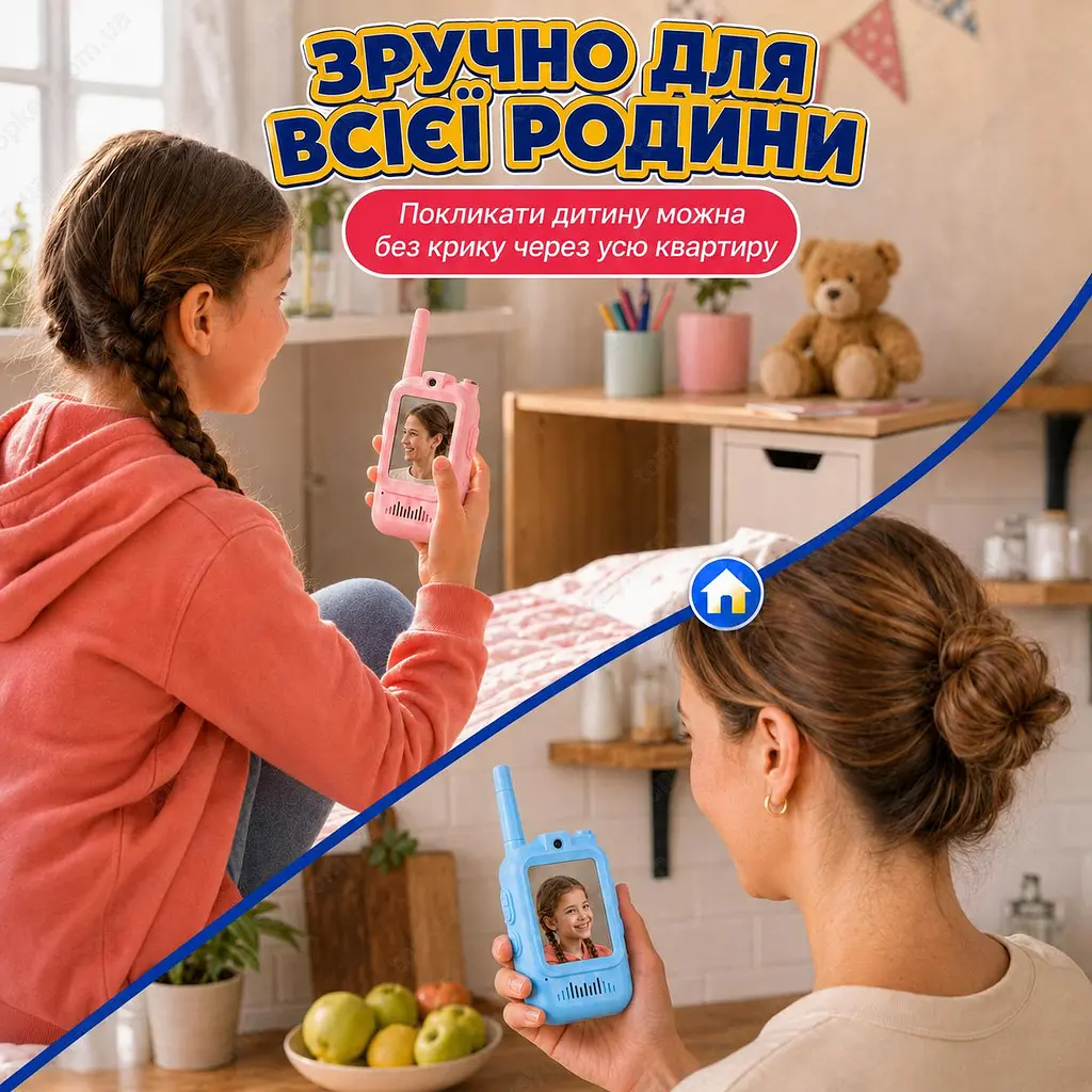 Відео Рації Дитячі з Відео 2 шт Walkie Talkie відеорація із камерою, фото, чатом та зміною голосу іграшкові рації для дітей 2 шт з USB - фото 8