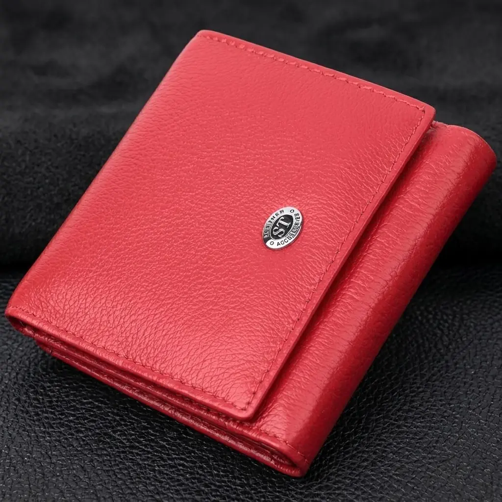 Зручний гаманець для жінок із натуральної шкіри ST Leather 22710 червоний - фото 11