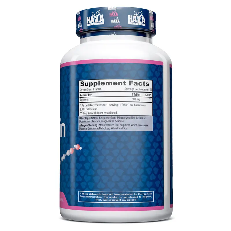 Натуральна добавка Haya Labs Quercetin 500 mg 50 таблеток - фото 2