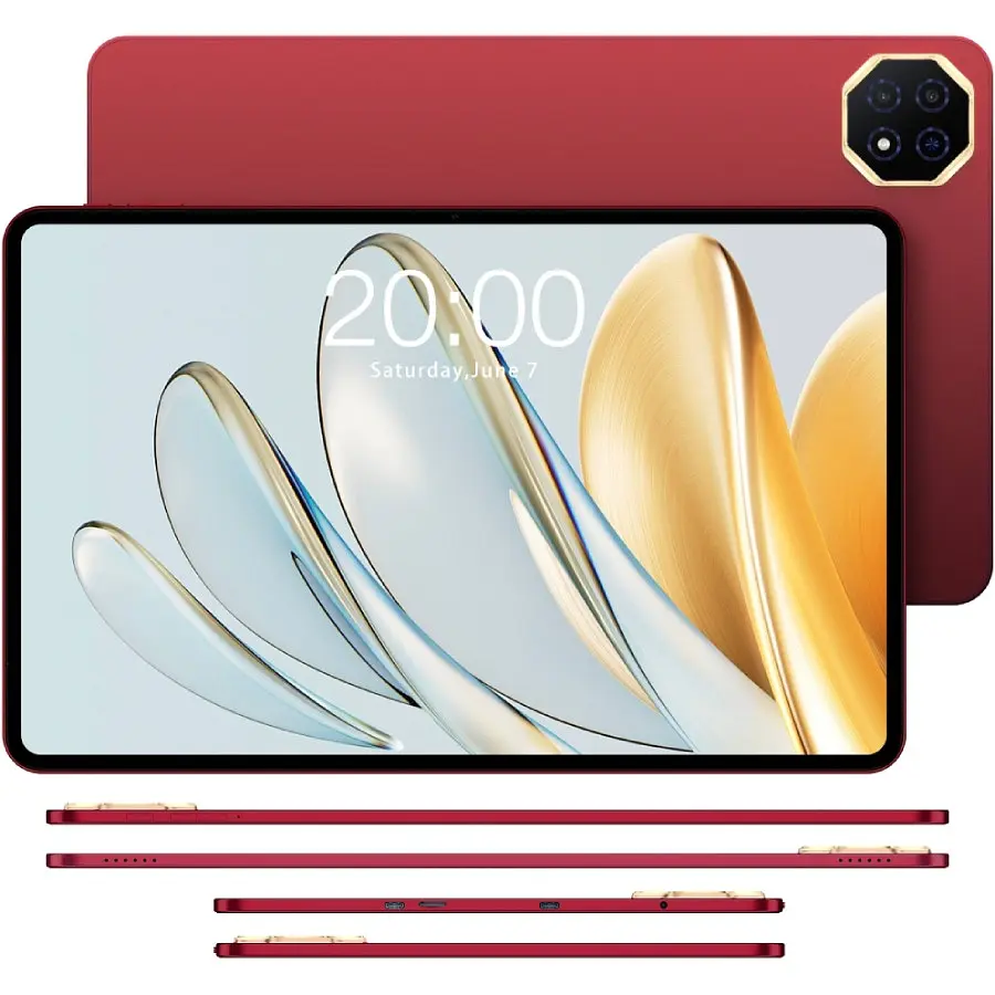 Планшет Teclast T60AI 12” FHD / 6GB / 128GB / A733 / 8000mAh / WIFI / 13+5Mp / Metal / Червоний - фото 4