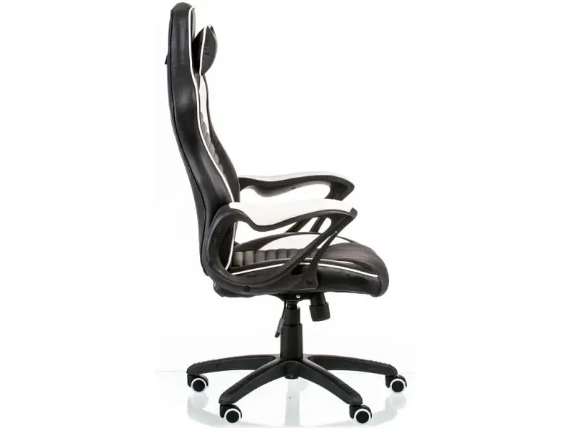 Комп'ютерне крісло для геймера Special4You Nero black/white (E5371) - фото 4