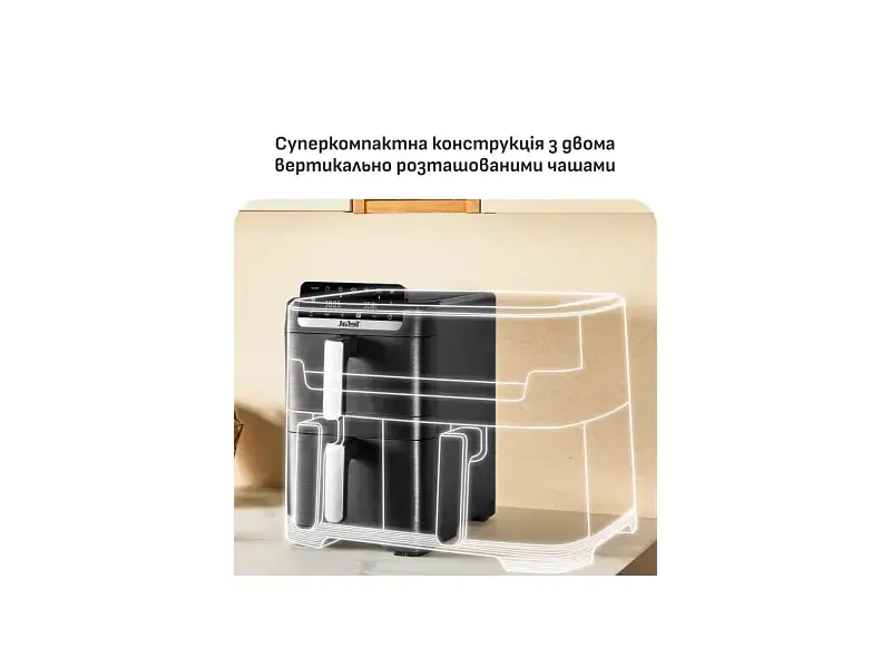 Мультипіч (аерофритюрниця) Tefal Easy Fry Crispy Stack EY7528E0 - фото 9