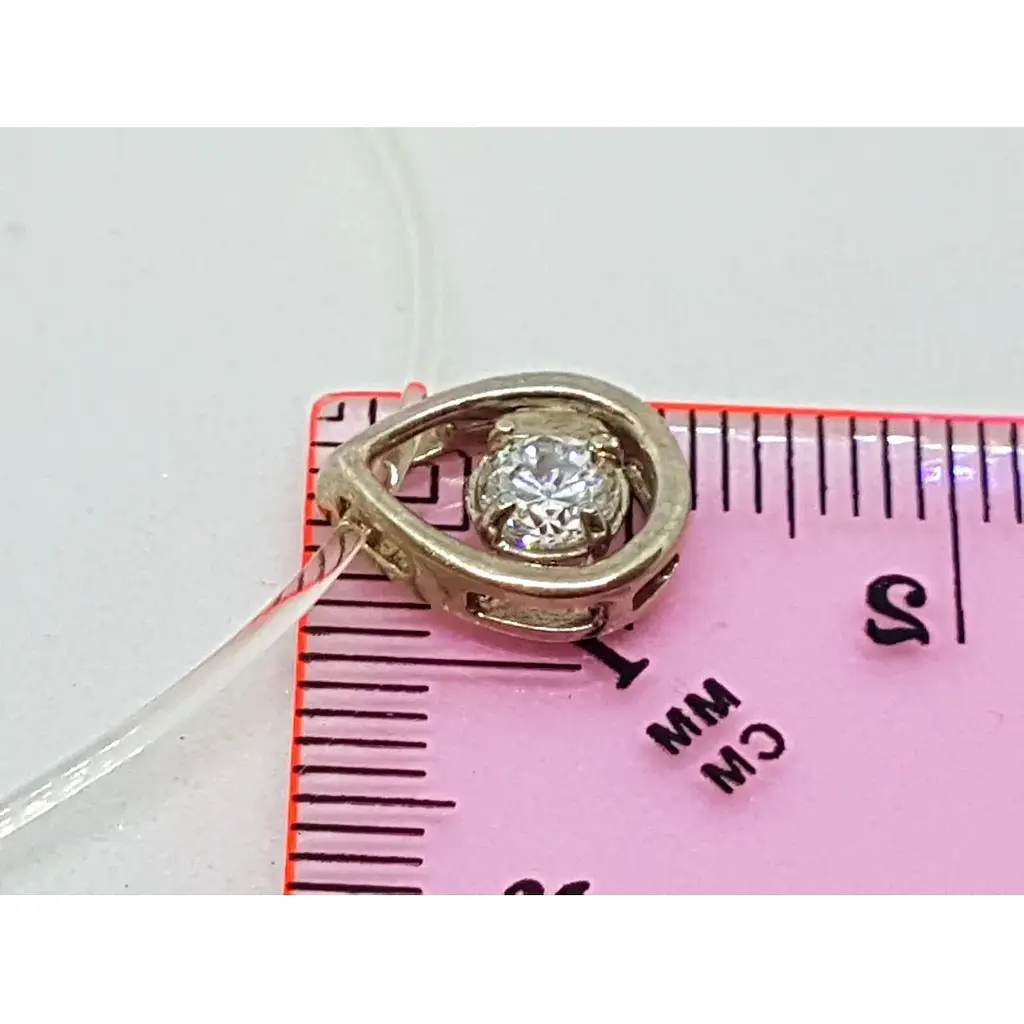 Ювелирный шнурок Premium из силикона с серебряными вставками и фианитом. 4058Р 42 - фото 3