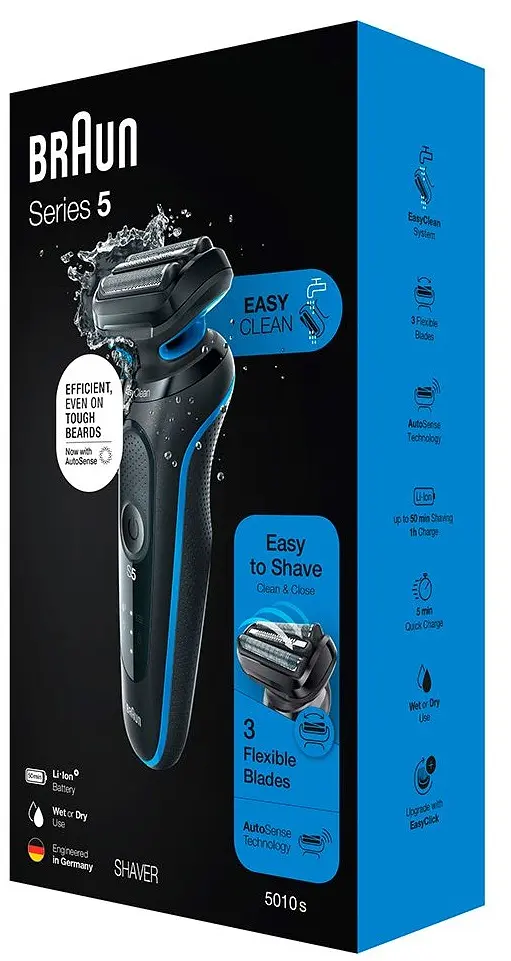 Электробритва Braun Series 5 51-B1000 Black/Blue - фото 2