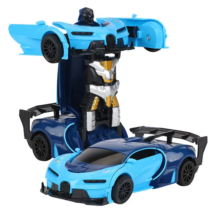 Машинка - трансформер на радіокеруванні Bugatti Robot Car Автобот з пультом - фото 2