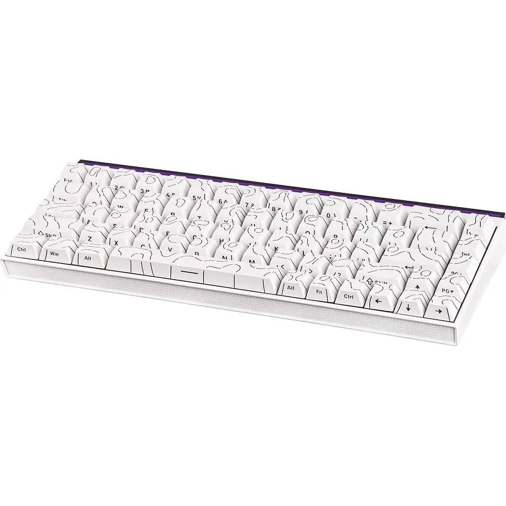 Клавіатура Ajazz NK68 Red Switch UA White Contours (NK68-R-S-W) [156872] - фото 6