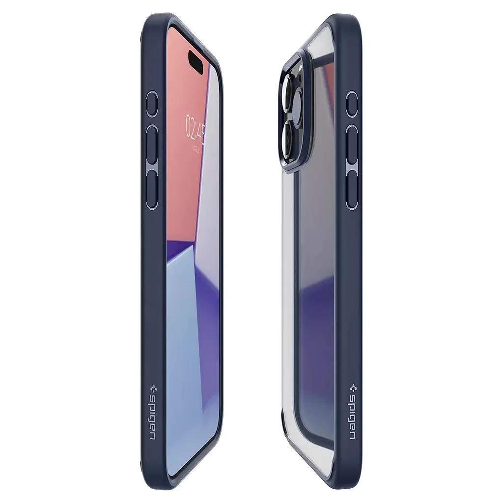 Прозрачный чехол Spigen Ultra Hybrid для iPhone 15 Pro (6.1") Navy Blue ACS06711 - фото 4