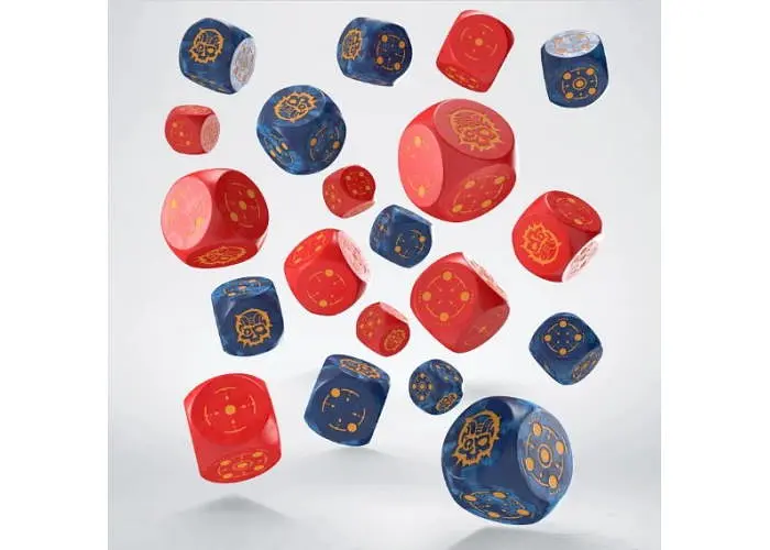Набір кубиків Crosshairs Compact D6: Cobalt&Red (20 шт.) (STCA01) - фото 2