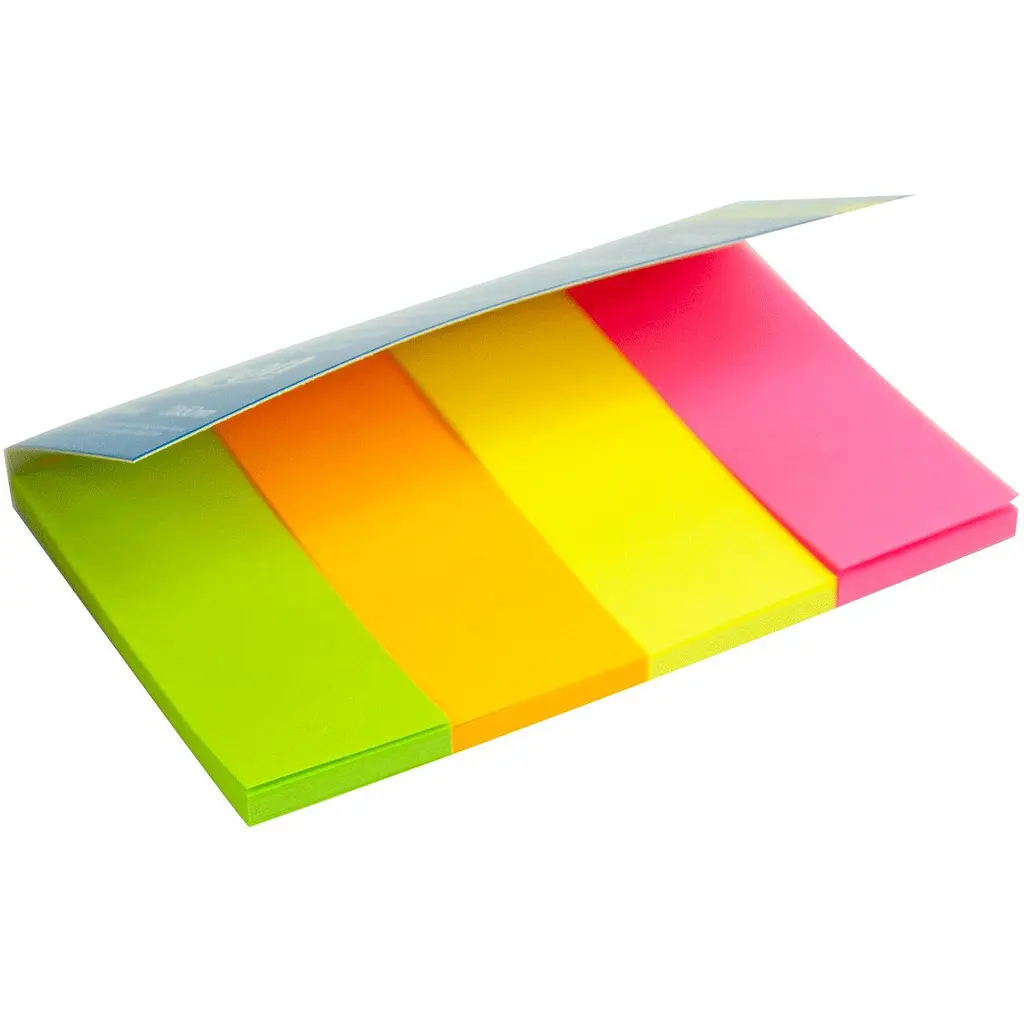 Закладки паперові Buromax Neon 50x20 мм 120 аркушів (BM.2330-98) - фото 3