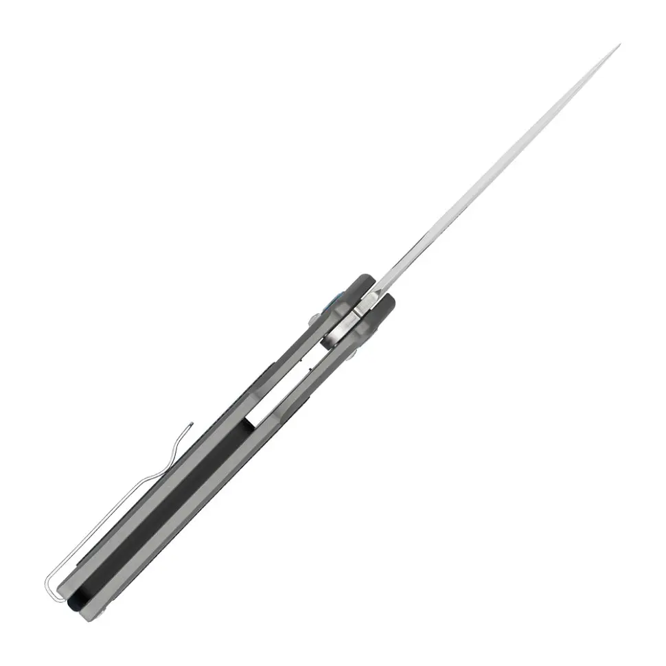 Ніж складаний туристичний SRM Retriever 9203-AK (9 см) 140Cr / G10 чорно-сірий - фото 5
