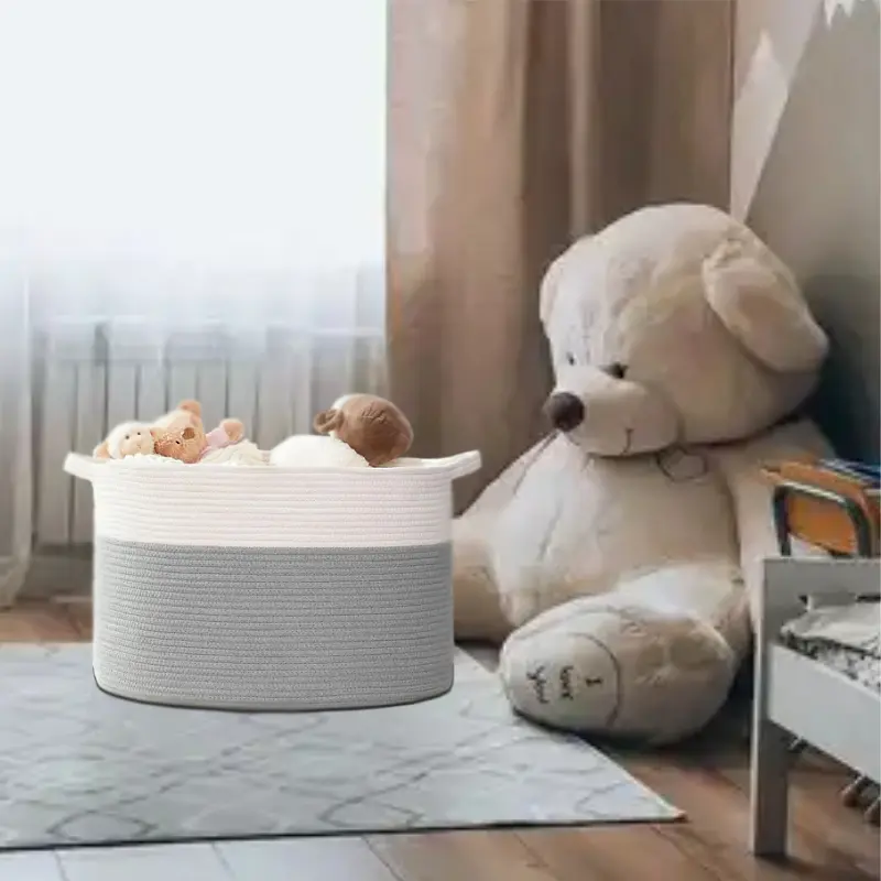 Корзина Органайзер Lovely Svi для зберігання білизни та іграшок 55×35 см сірий (10032024) - фото 2