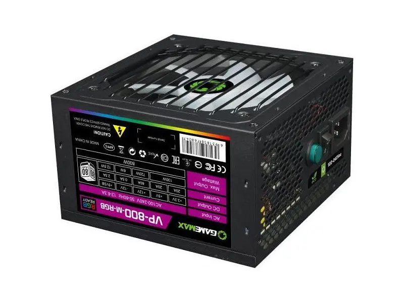 Блок живлення Gamemax VP-800-M-RGB - фото 2