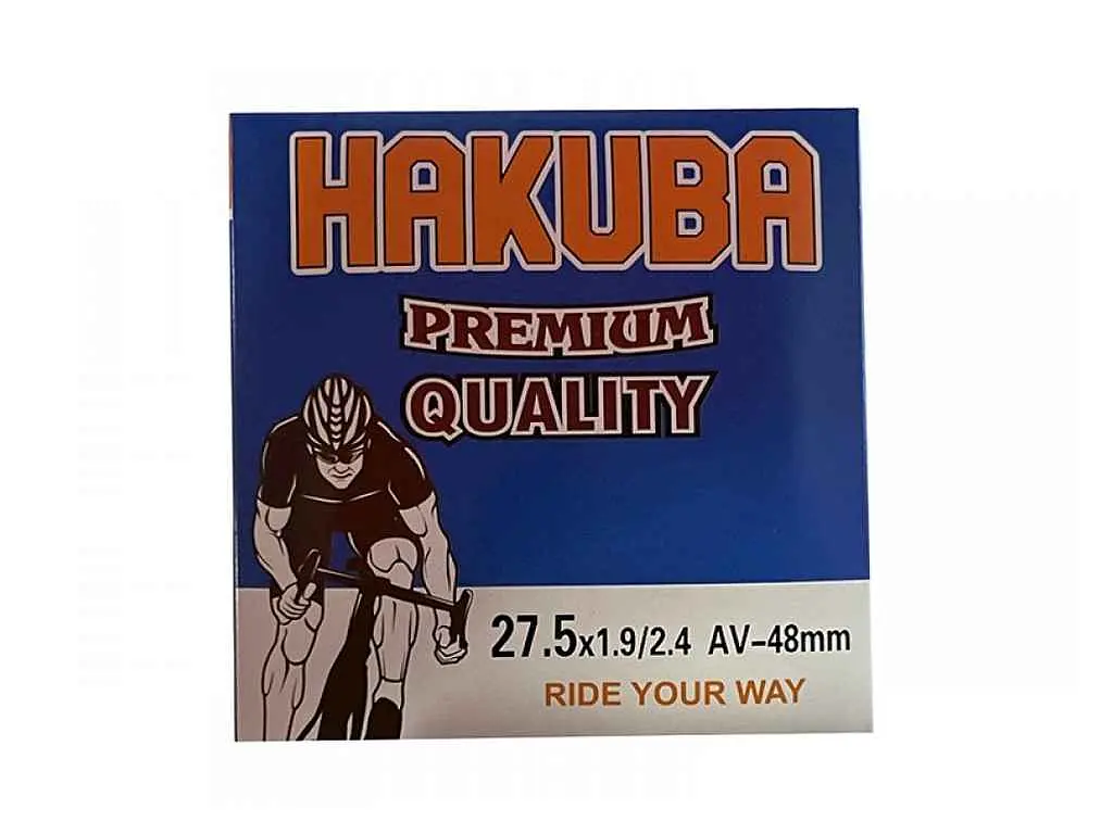 Камера для велосипеда антипрокольна з рідиною HAKUBA d-27,5 х 1.95/2.125 AV 48mm
