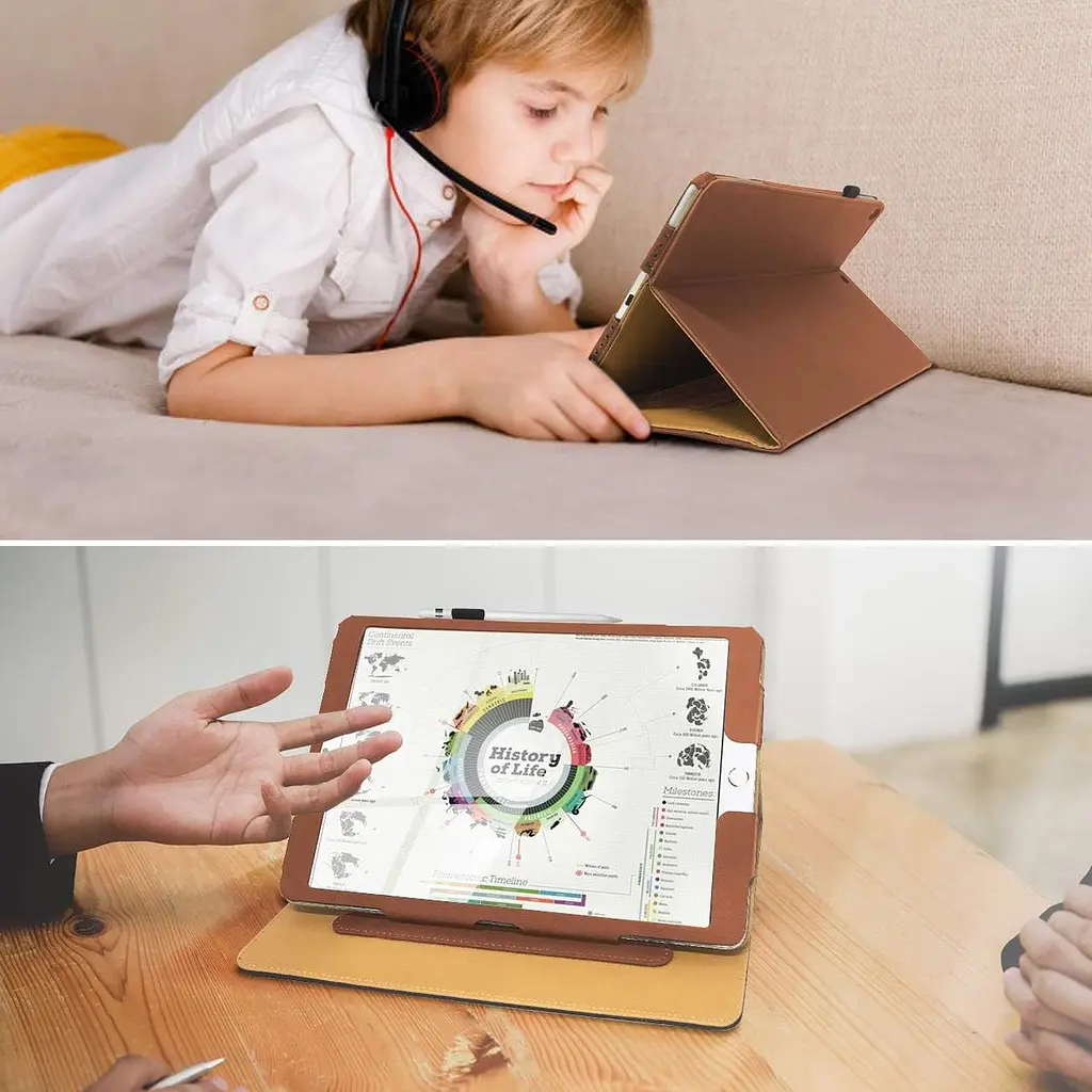Чохол DAORANGE для iPad Air 3 10,5 дюймів (випущений у 2019 р.), чохол-підставка зі штучної шкіри для iPad - фото 4