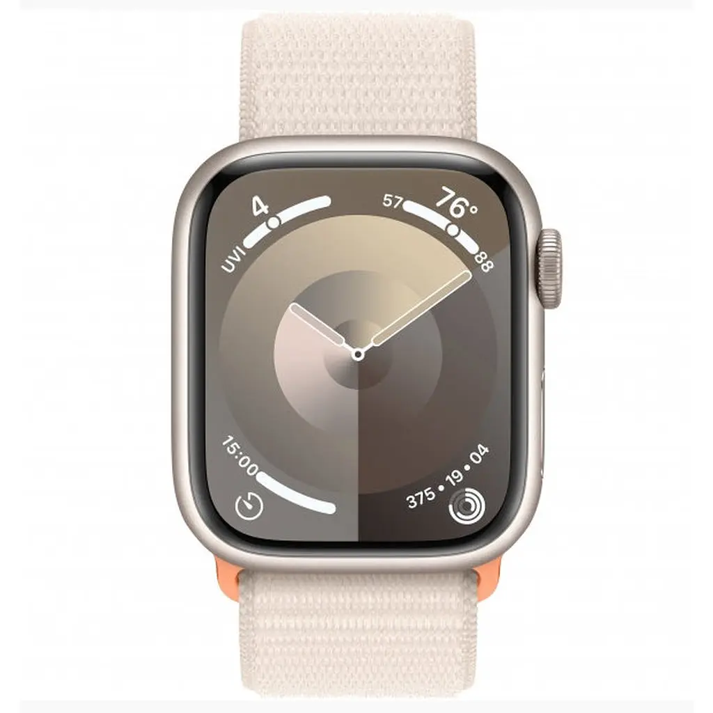 Смарт часы Apple Watch Series 9 GPS 41mm Starlight Aluminum Case w. Starlight S. Loop (MR8V3) - фото 2