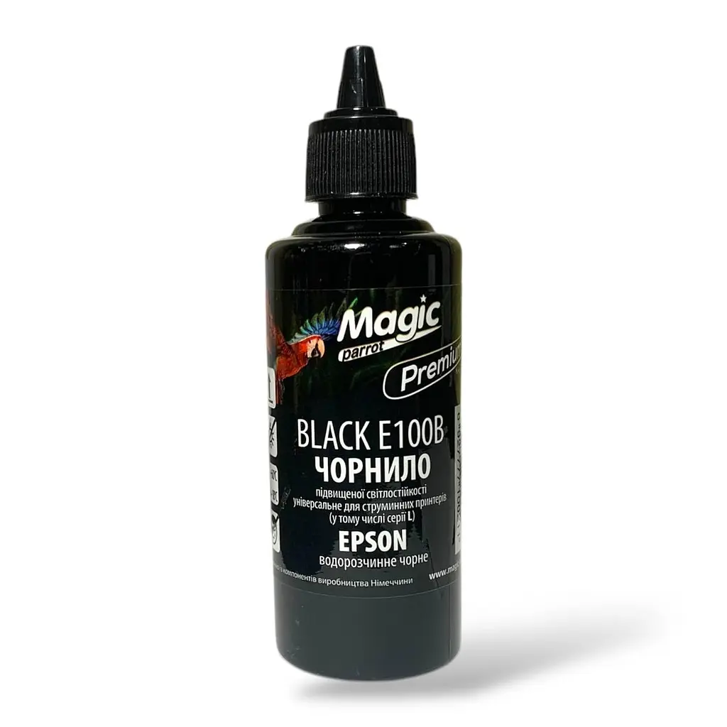 Чорнило Magic Parrot Premium для Epson E100 black 100 мл (2475899225) - фото 2