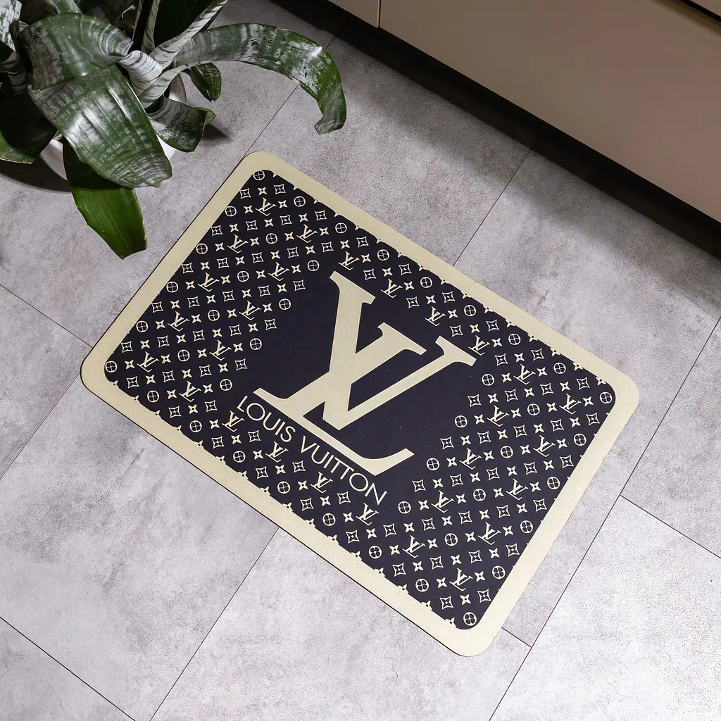 Придверний діатомітовий килимок Monogram 58×38 см Yiwu HP-42-128 - фото 2