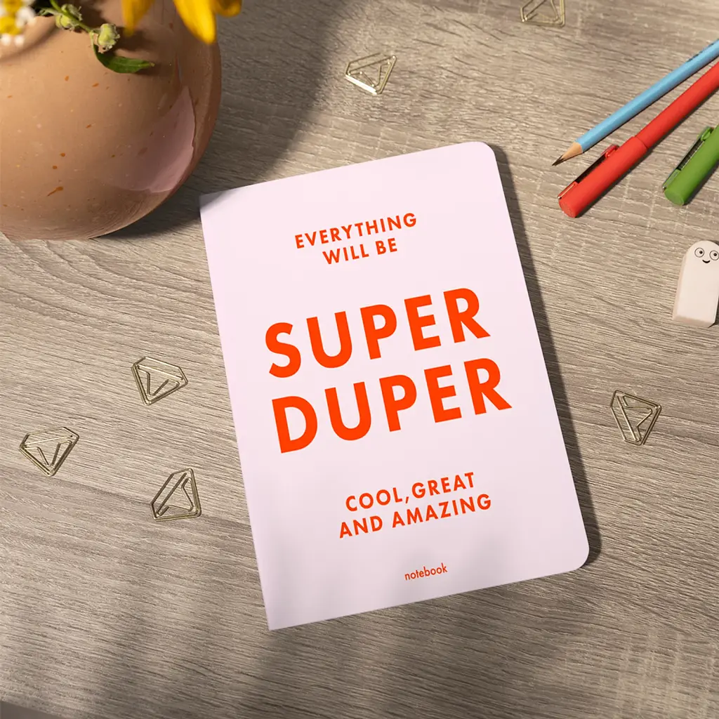 Блокнот у клiтинку SUPER DUPER рожевий - фото 5