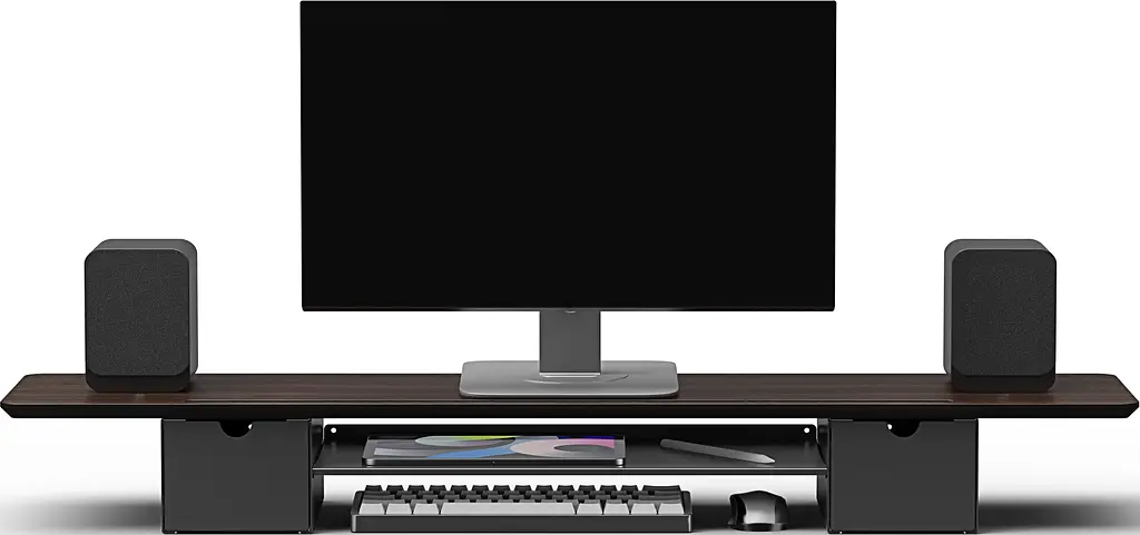 Настольная подставка для монитора Officepro MR177DW Dark Wood/Black (MR177DW) - фото 4