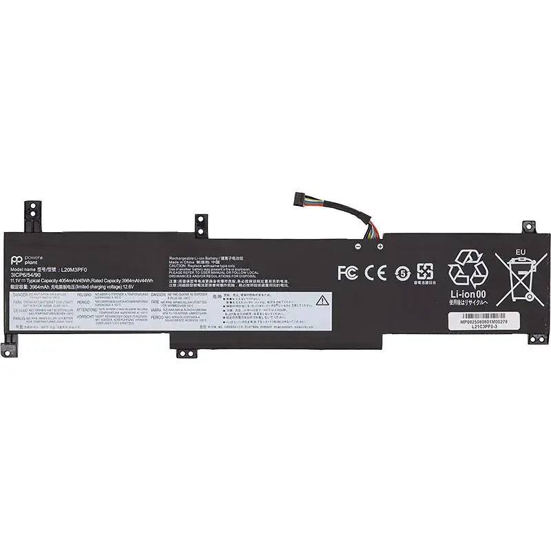 Акумулятор PowerPlant для ноутбуків LENOVO IdeaPad 1-14IGL7 (L21C3PF0) 11.1V 3964mAh (NB482689) - фото 2